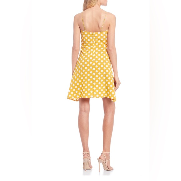 Volcom • Read the room yellow polka dot dress • Small - Picture 10 of 10